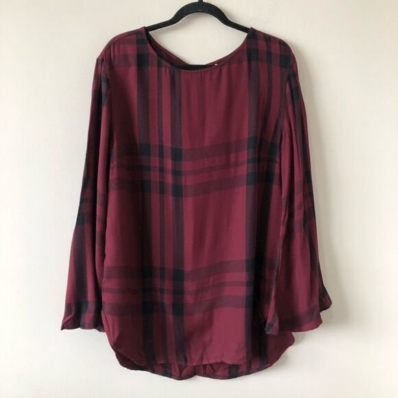 Treasure & Bond Bell Long Sleeve Plaid Shirt - Medium - Picture 2 of 7